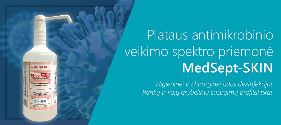 Rankų ir odos dezinfektantas MedSept-SKIN, 1L